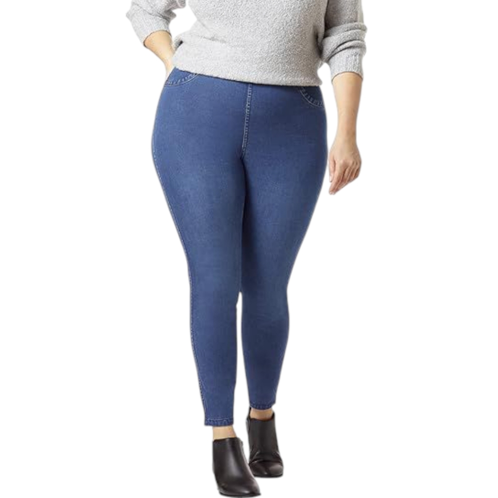 HUE High Rise Reversible Denim Leggings